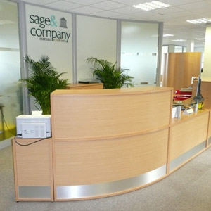 Office reception area